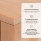 Preview: Kinder Garderobe mit Sitzbank und Schuhregal im warmen Naturholz-Flur – ordentlich und wohnlich.